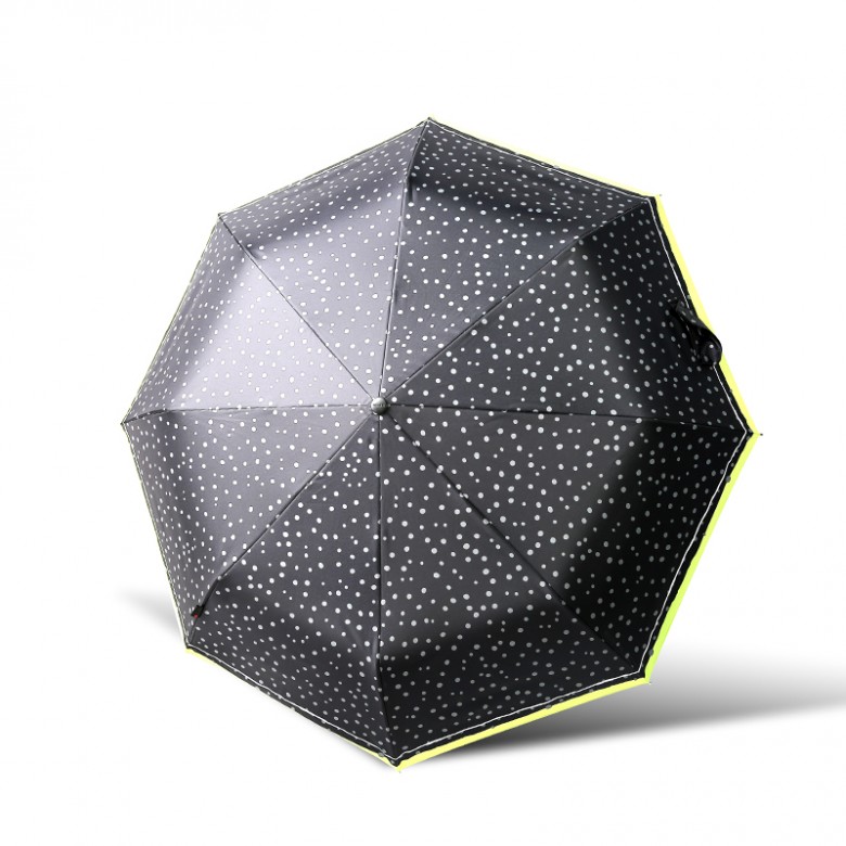 德国knirps·c051三折黑胶涂层防晒晴雨伞·14色选