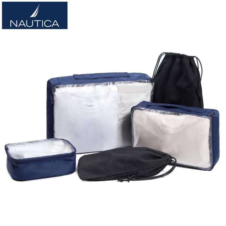 美国NAUTICA·诺帝卡运动系列Elite 洗漱收纳袋11000404 出差旅行五件套 蓝色