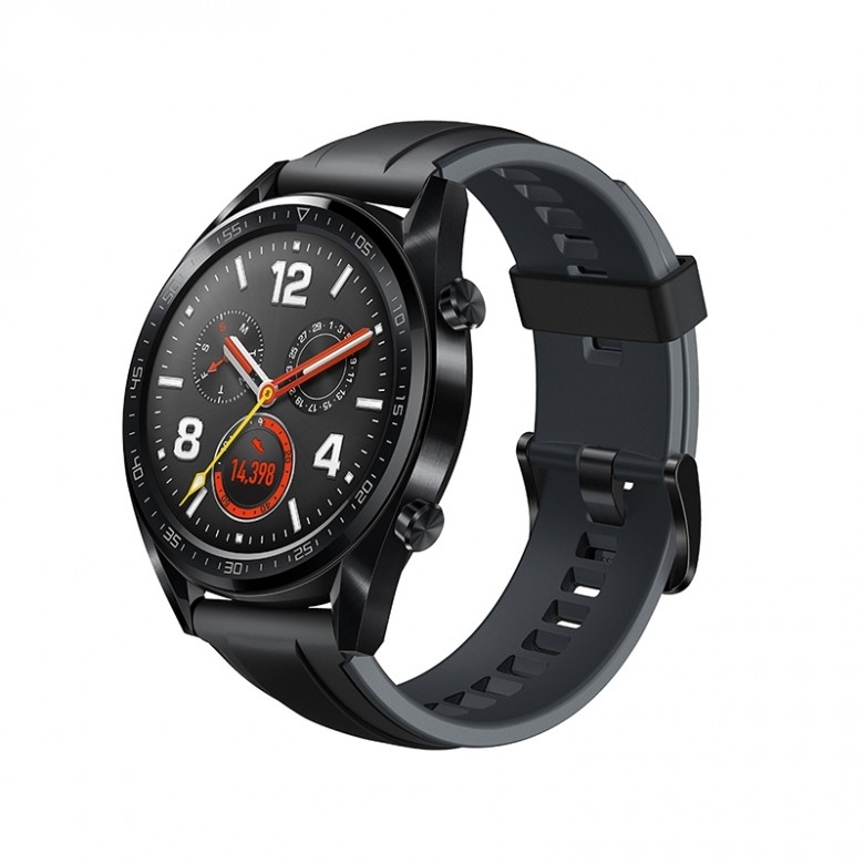 HUAWEI华为·WATCH GT运动版黑色华为手表 (两周续航+户外运动手表+实时心率+高清彩屏+睡眠/压力监测+NFC支付)