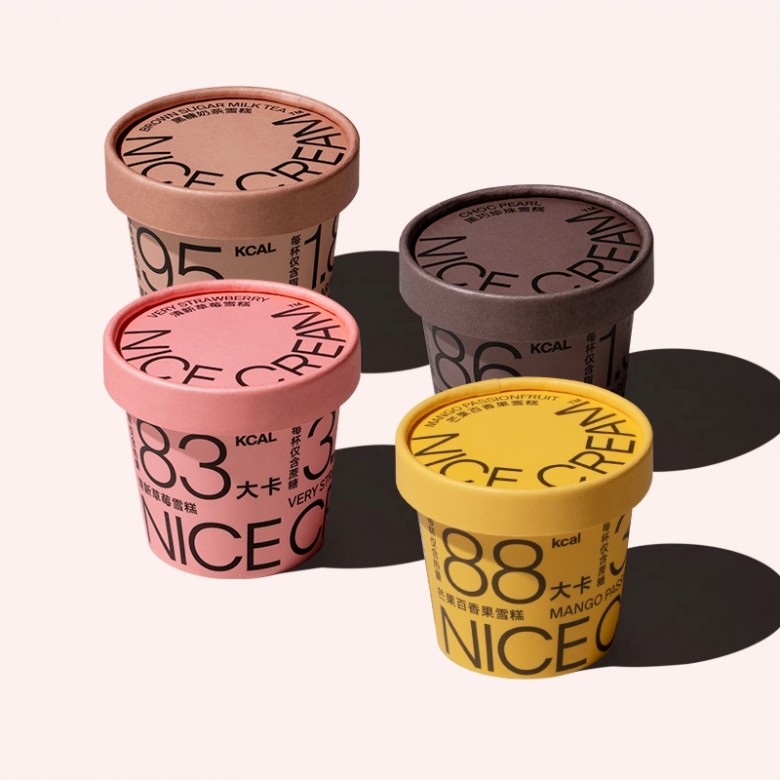 NICE CREAM·4种口味8杯装 奈似雪糕吃不胖低卡新增百香果口味 75g/杯