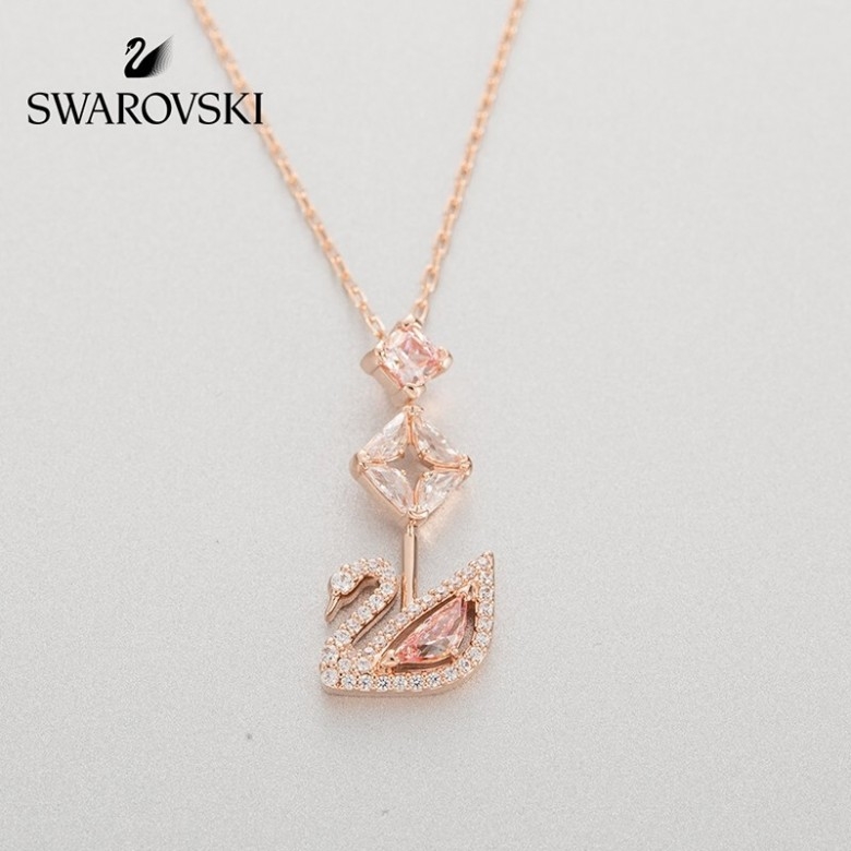 SWAROVSKI ·粉色天鹅 DAZZLING SWAN 项链