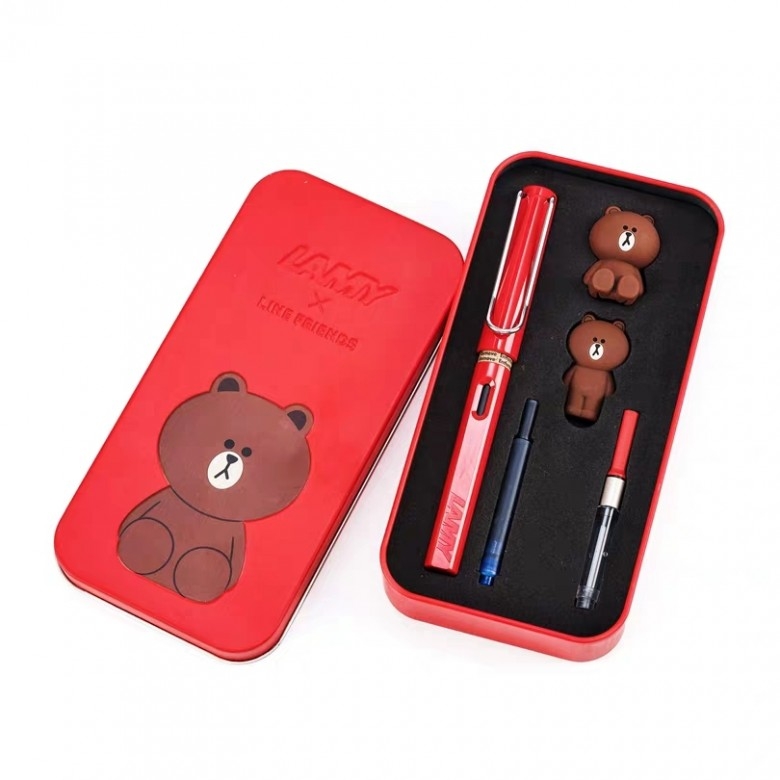 LAMY ·凌美钢笔红色布朗熊礼盒
